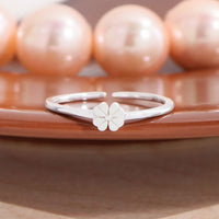 Mini Flower 925 Sterling Silver Adjustable Ring