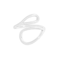 Hollow Waterdrop 925 Sterling Silver Adjustable Ring