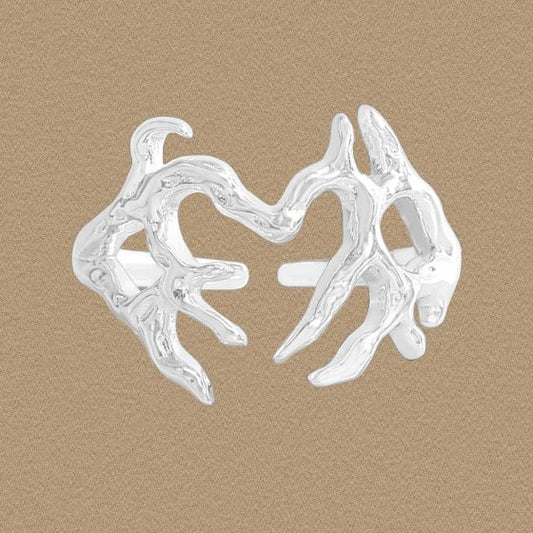 Withered Tree Branch 925 Sterling Silver Adjustable Ring