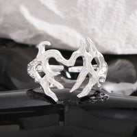Withered Tree Branch 925 Sterling Silver Adjustable Ring