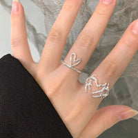 Withered Tree Branch 925 Sterling Silver Adjustable Ring