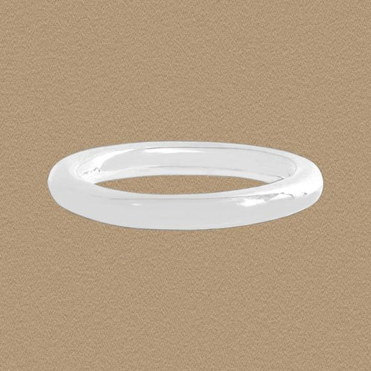 Smooth Surface Minimalist Stacker Ring