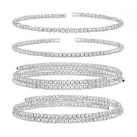 Irregular Geometry Carved 925 Sterling Silver Open Bangle