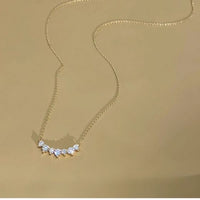 Graduation Seven Round Crystal Smile Necklace