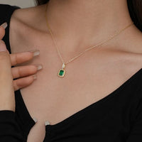 Constellation Emerald Cubic Zirconia Sterling Pendant