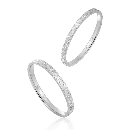 Simple Shining Sterling Silver Adjustable Stacker Ring