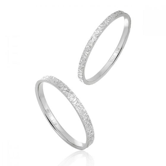 Simple Shining Sterling Silver Adjustable Stacker Ring