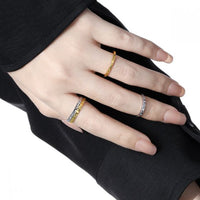 Simple Shining Sterling Silver Adjustable Stacker Ring