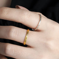 Simple Shining Sterling Silver Adjustable Stacker Ring