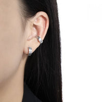 Fashion Scale Painted 925 Sterling Silver Non-Pierced Earring (Single)