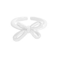 Hollow Bow-Knot Adjustable Ring in 925 Sterling Silver