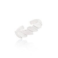 Party Irregular Leaves Adjustable 925 Sterling Silver Ring