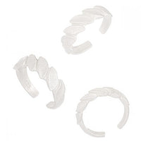 Party Irregular Leaves Adjustable 925 Sterling Silver Ring