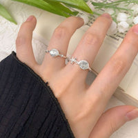 Holiday Sea Star Shell Sterling Silver Adjustable Ring