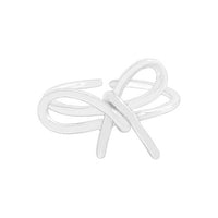 Hollow Bow-Knot Geometric 925 Sterling Silver Adjustable Ring