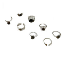 Irregular Natural Amber 925 Sterling Silver Adjustable Ring