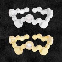 Irregular Bubbles Wave Adjustable Ring in 925 Sterling Silver