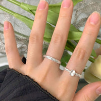 Shining Starburst Adjustable 925 Sterling Silver Ring