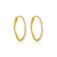 Casual Geometry Hoop Earrings in 925 Sterling Silver