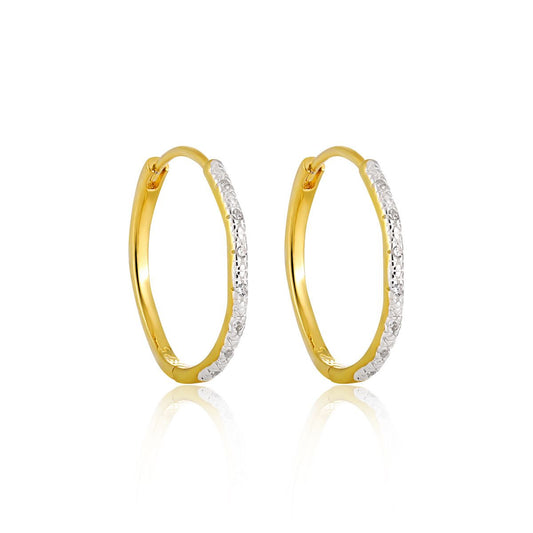 Casual Geometry Hoop Earrings in 925 Sterling Silver