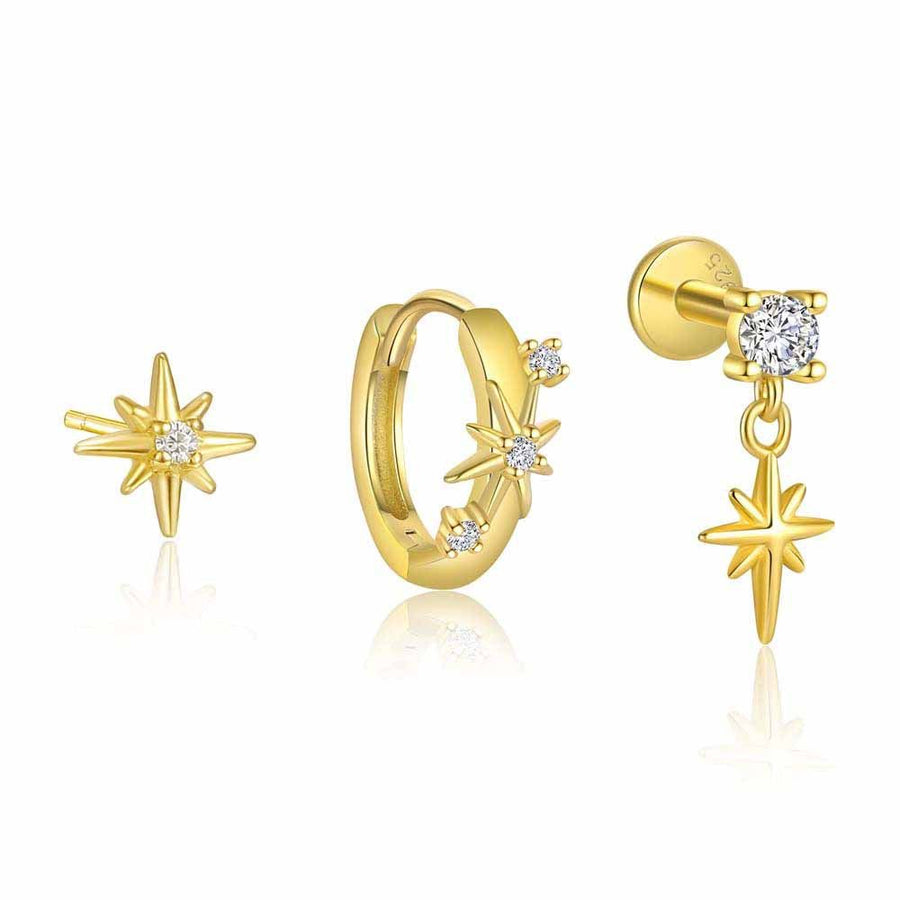 Shining Star 925 Sterling Silver Earring (Single)