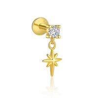 Shining Star 925 Sterling Silver Earring (Single)