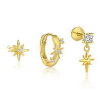 Shining Star 925 Sterling Silver Earring (Single)