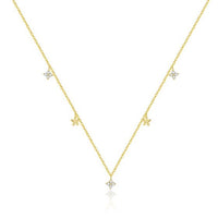Gold Crystal Hollow Flower Pendant and Stud Earrings