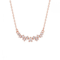 Irregular Crystal 925 Sterling Silver Necklace