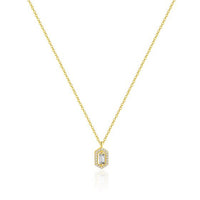 Shining Baguette 925 Sterling Silver Necklace, Bracelet, Ring and Earring
