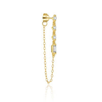 Shining Baguette 925 Sterling Silver Necklace, Bracelet, Ring and Earring