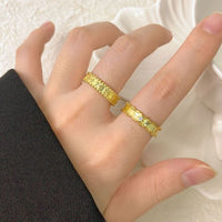 Flying Butterfly Border Relief 925 Sterling Silver Adjustable Ring