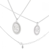 Oval Butterfly Signet Necklace