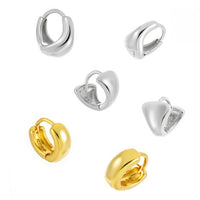 Mini Circle Geometry Hoop Earring (Single)