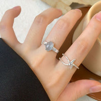 Starfish Adjustable Ring, 925 Sterling Silver