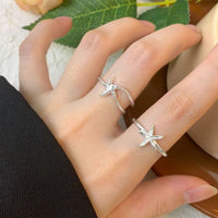 Starfish Adjustable Ring, 925 Sterling Silver