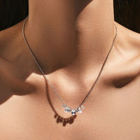 Water Drop Cubic Zirconia Necklace in 925 Sterling Silver