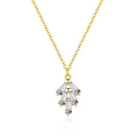 Crystal Shell Pearl Christmas Tree Earrings and Necklace, 925 Sterling Silver
