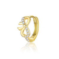 Honey Moon Golden Crystal Bow-Knot Adjustable Ring
