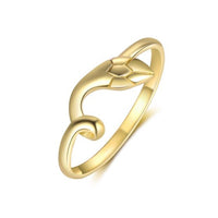 Snake Motif 18K Yellow Gold Plated 925 Sterling Silver Studs and Adjustable Necklace Set