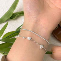Shell Pearl Conch Bracelet in 925 Sterling Silver