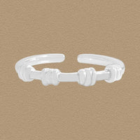 Casual Knot Adjustable 925 Sterling Silver Ring