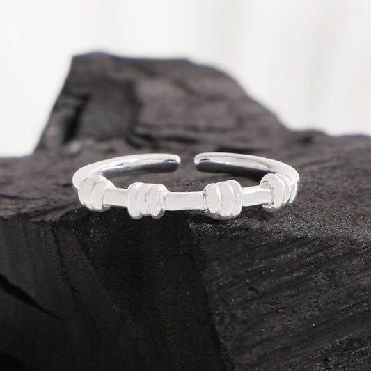 Casual Knot Adjustable 925 Sterling Silver Ring