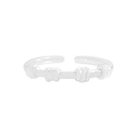Casual Knot Adjustable 925 Sterling Silver Ring