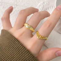 Irregular Hollow Crown Adjustable 925 Sterling Silver Ring