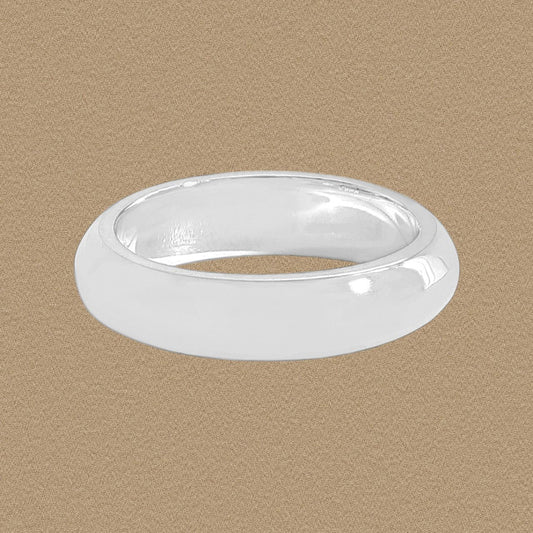 Minimalism Smoot Sterling Silver Stacker Ring