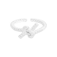Twisted Knot Adjustable Ring in 925 Sterling Silver