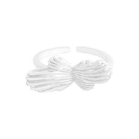 Irregular Flying Butterfly 925 Sterling Silver Adjustable Ring