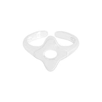 Hollow Starburst Adjustable Ring 925 Sterling Silver