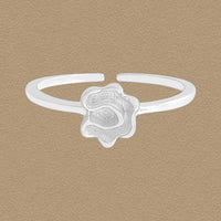 Irregular Flower Adjustable 925 Sterling Silver Ring